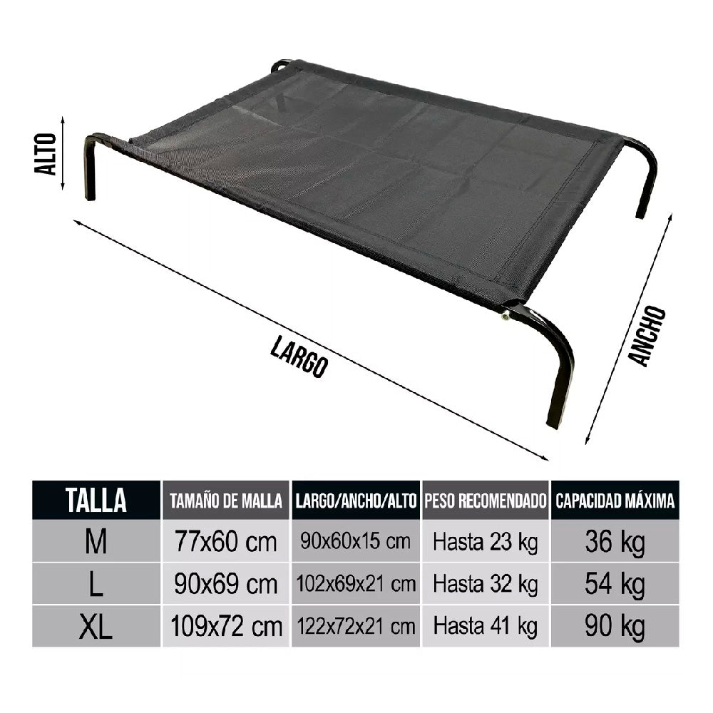 Cama Elevada Para Perros Talla XL